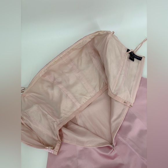 Ralph Lauren Collection Purple Label Silk Midi Dress Pink 1999 90s Strapless - Picture 13 of 16